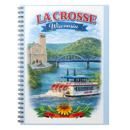 La Crosse, WI Scenic Wisconsin Notebook Anteckningsbok