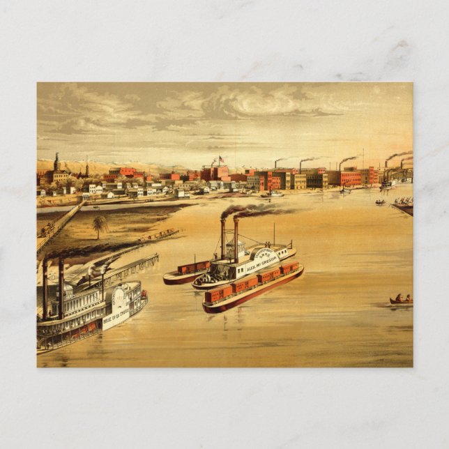 La Crosse, Wisconsin (1873) Vykort (Framsida)