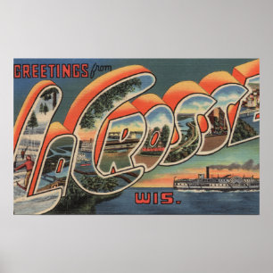 La Crosse, Wisconsin - stora brevplatser Poster