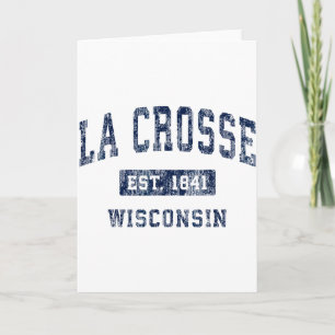 La Crosse Wisconsin Wi Vintage Etablerade Sporter  Kort