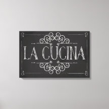 ’La Cucina’ Canvas