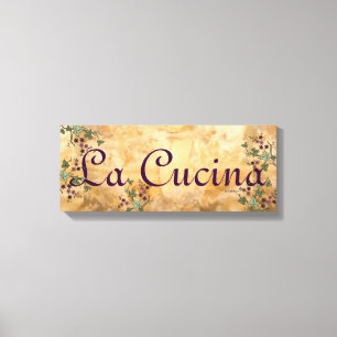 La Cucina Gamla världseuropeiska Stil Canvastryck
