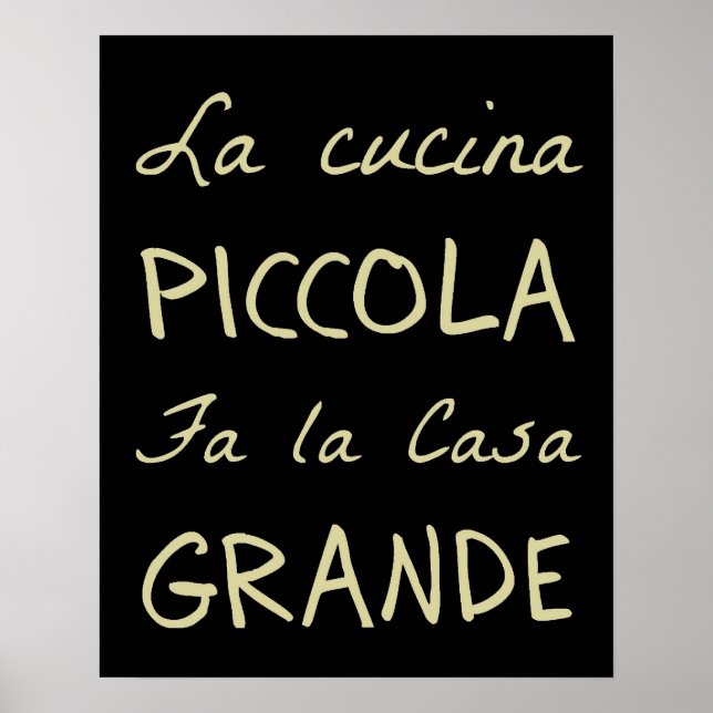 La Cucina (köket) Poster (Framsidan)