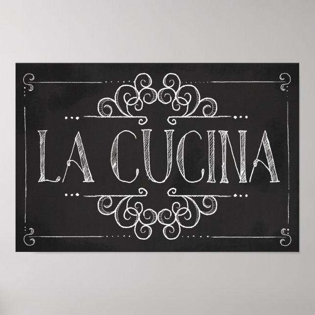 La Cucina Wall Decor Poster (Framsidan)