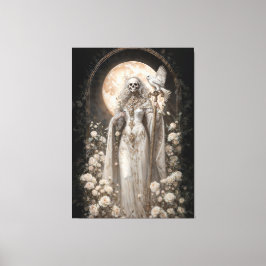 La Dama Poderosa Santa Muerte Canvastryck