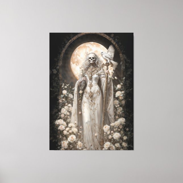 La Dama Poderosa Santa Muerte Canvastryck (Framsida)