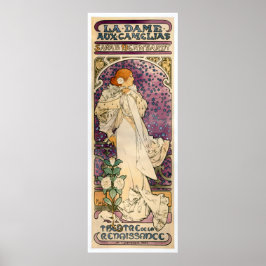 La Dame aux Camélias av Alfons Mucha (1896) Poster