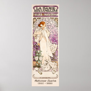 La Dame aux Camélias - Mucha   Art nouveau Poster