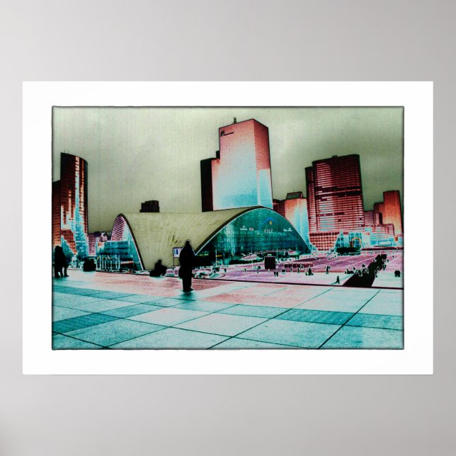La Défense Art. - Paris/Frankrike Poster (Framsidan)