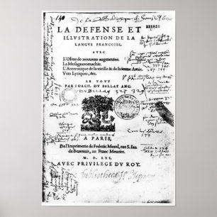 "La Defense et Illustration" Poster