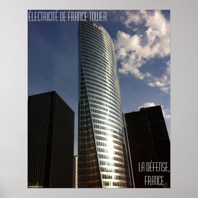 La Défense, Frankrike - Électricité de Frankrike T Poster (Framsidan)