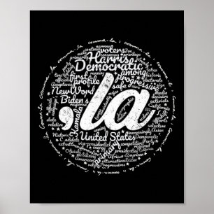 La) Demokratiska Party-anhängare till Vicens presi Poster