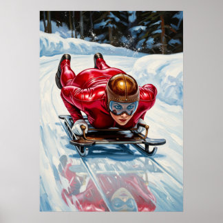 LA DESCENTE EN SKELETON (Skeleton Descent) Poster