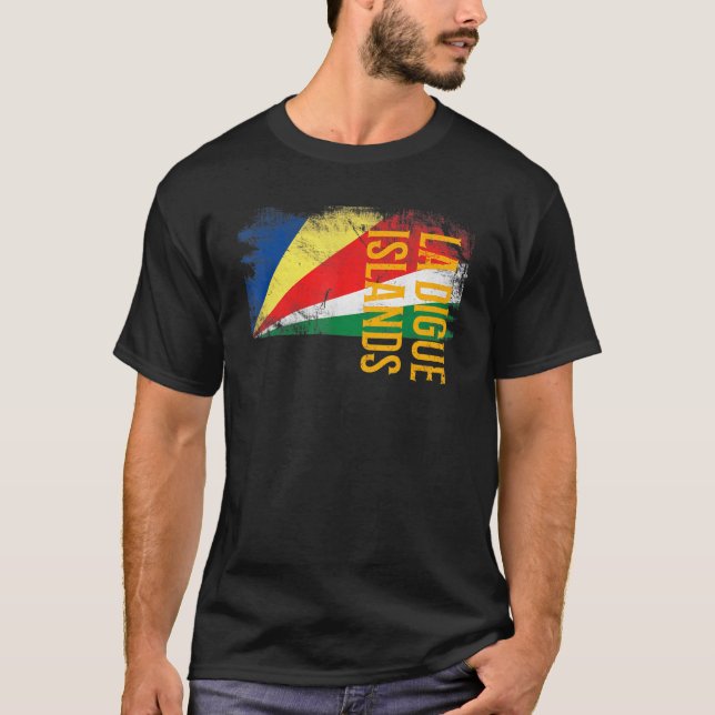 La Digue Islands Seychelles Flagga För manar Women T Shirt (Framsida)
