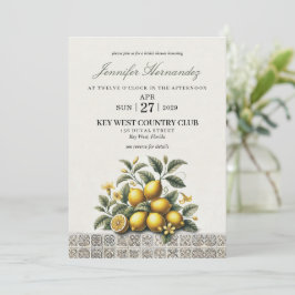La Dolce Lemons Bridal Shower Inbjudningar