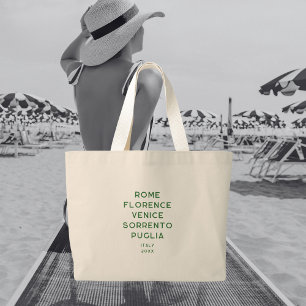 La Dolce Vita 5 Italienska resmål Jumbo Tygkasse