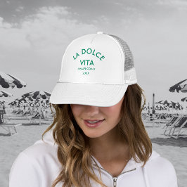 La Dolce Vita Amalfi-kusten Havsgrön Keps