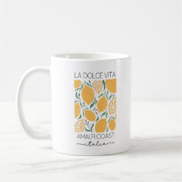 La Dolce Vita Amalfi Kusten Italien Lemons Travel Kaffemugg