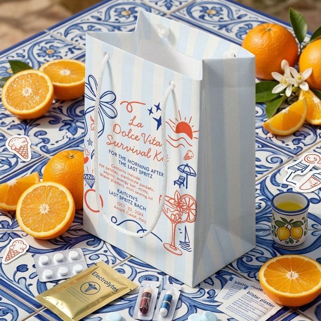 La Dolce Vita Bachelorette Party Survival Kit (Skapare uppladdad)