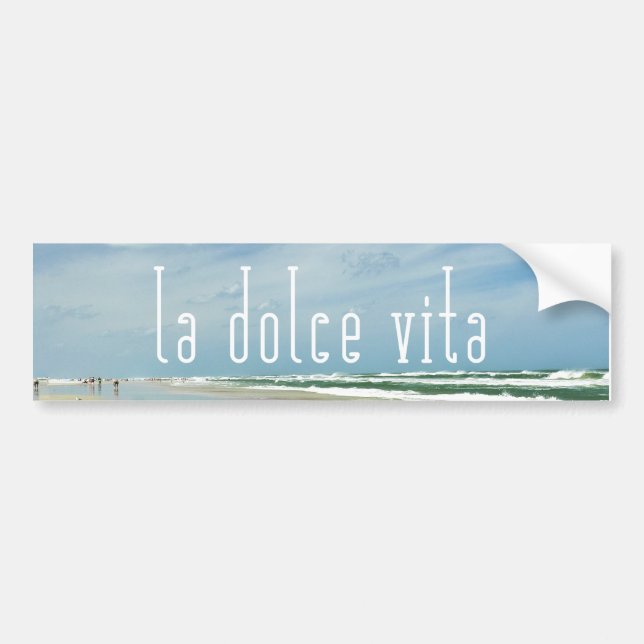 La Dolce Vita Beach Bildekal (Framsidan)