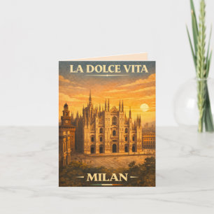 La Dolce Vita - Capri Vintage Resemålningaffisch Inbjudan