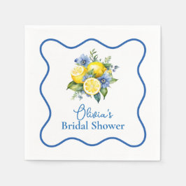 La Dolce Vita Citron Bröllopsfest Pappersservett