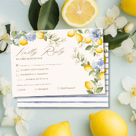 La Dolce Vita Citron Citrus Medelhavet Bröllop OSA Kort