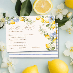 La Dolce Vita Citron Citrus Medelhavet Bröllop OSA Kort
