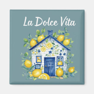 La Dolce Vita Citron Cottage Vattenfärg Magnet