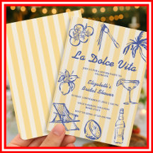 La Dolce Vita Citron Italiensk Bröllopsdusch