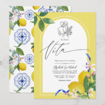 "La Dolce Vita" Citron och Kakel Italiensk Bröllop