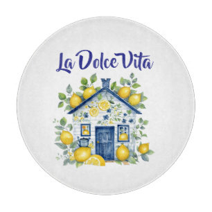La Dolce Vita Citron Stuga Köks Skärbräda