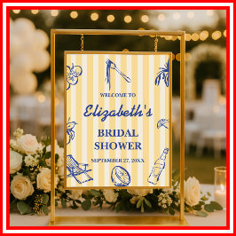 La Dolce Vita Citroner Italiensk Bröllopsdusch Väl Poster