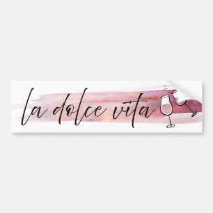 La Dolce Vita - det svenska livet med Vin Bildekal