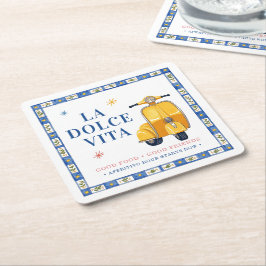 La Dolce Vita Dricka Underlägg Papper Kvadrat