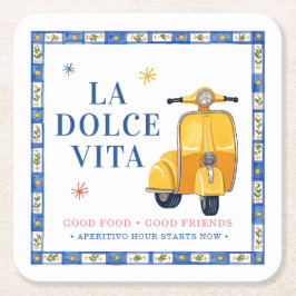 La Dolce Vita Dricka Underlägg Papper Kvadrat