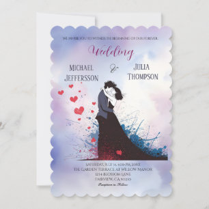 La Dolce Vita Fransk inspiration Classic 1940-tale Inbjudningar