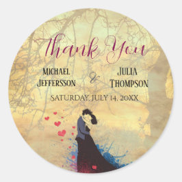 La Dolce Vita Fransk inspiration Classic 1940-tale Runt Klistermärke