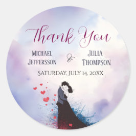 La Dolce Vita Fransk inspiration Classic 1940-tale Runt Klistermärke