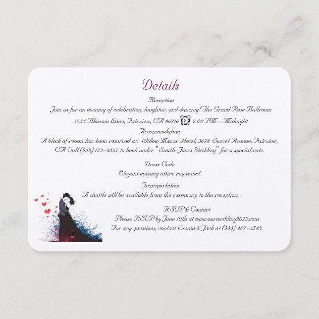 La Dolce Vita Fransk inspiration Classic 1940-tale Tilläggskort (Framsida)