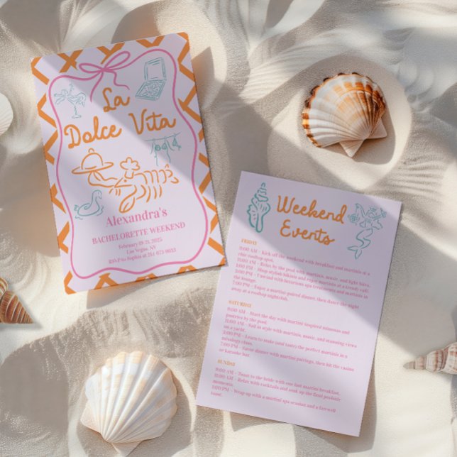 La Dolce Vita Girls Resa Inbjudningar (Skapare uppladdad)