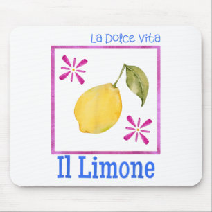 La Dolce Vita Il Limone Tee Italienska Lemon Retro Musmatta