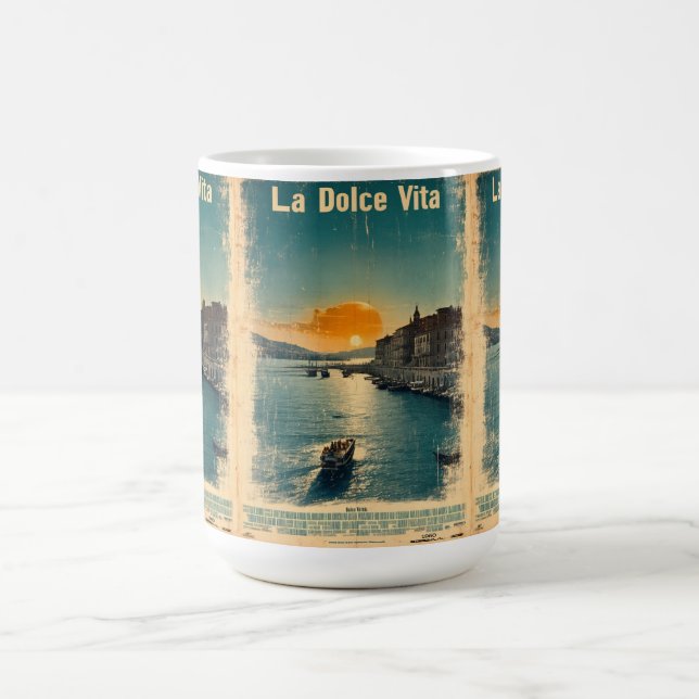 . La Dolce Vita - Inspired by 1960s Posters Kaffemugg (Center)