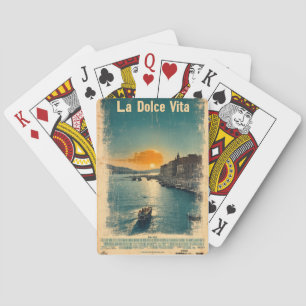 . La Dolce Vita - Inspirerad av 1960-talets Affisc Casinokort