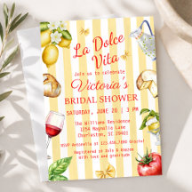 La Dolce Vita Italian Bridal Shower