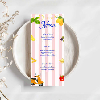 La Dolce Vita Italian Party Meny