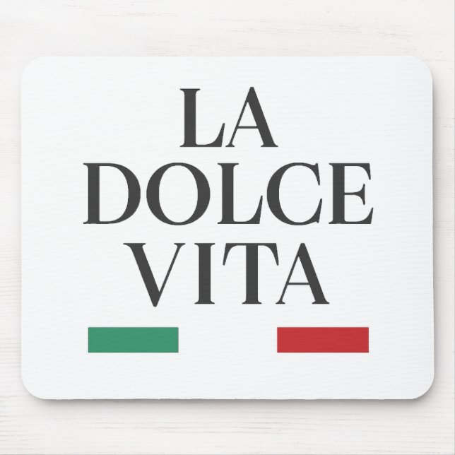 La Dolce Vita Italiana Mousepad Musmatta (Framsidan)