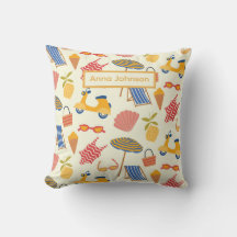 La dolce Vita Italiens sommarstrand Mönster anpass