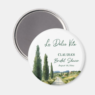 La Dolce Vita Italiensk Bröllopsfavor för brudvisn Magnet