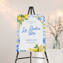 La Dolce Vita Italiensk citron bröllopsfest välkom